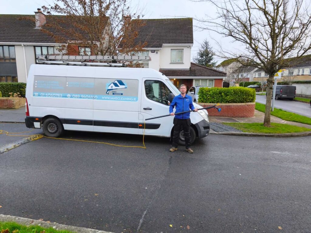Ian the owner of the business next to his van